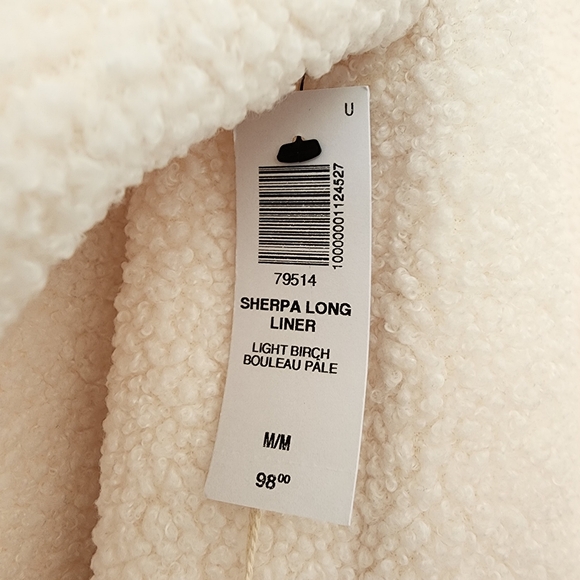 Wilfred Free Sherpa Long Fleece Liner Jacket - Light Birch - M - Picture 8 of 16